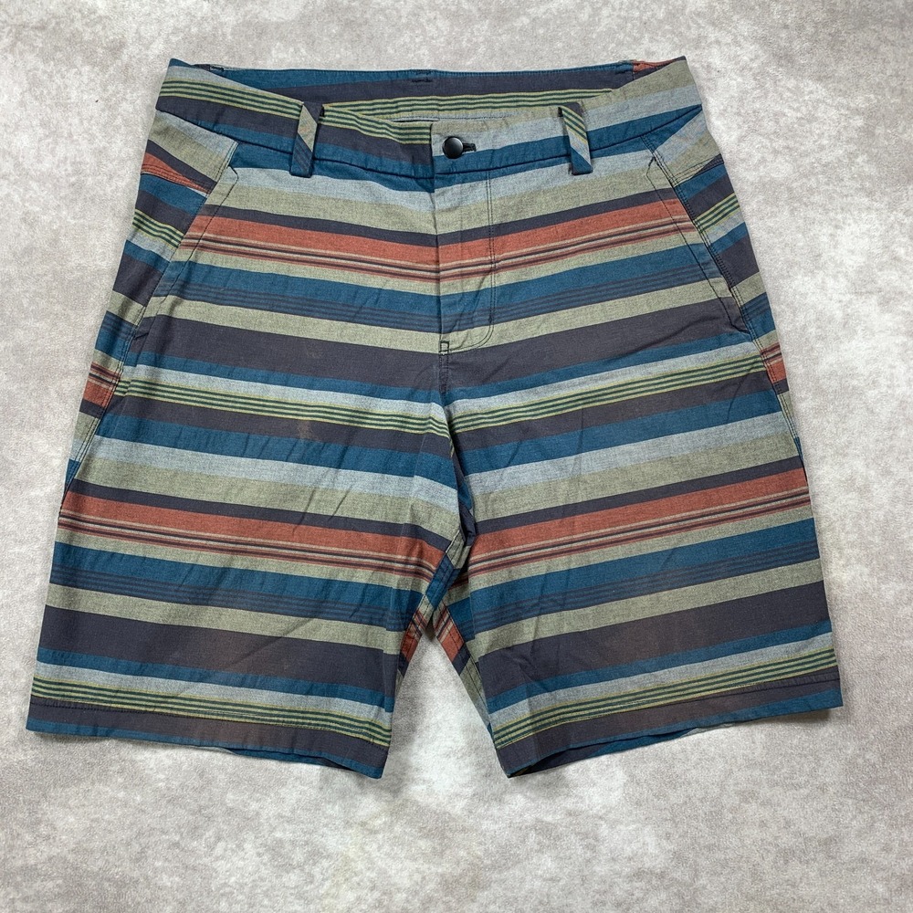 Lululemon Kahuna Shorts Mens 34 Chino Flat Front Multicolor Geometric/Abstract